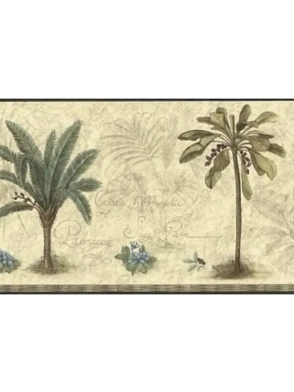 Palm Tree Wall Border Rolls Home Breeze Sand Beach Wallpaper 7 Rolls New